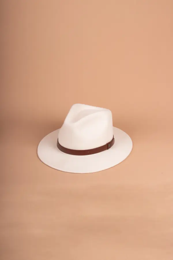 Brixton Messer Fedora Filzhut Offwhite Brixton Messer Fedora Filzhut Offwhite, Hüte Hamburg, Brixton Hamburg