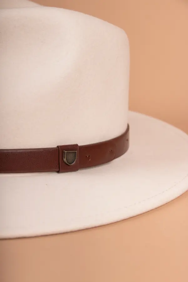 Brixton Messer Fedora Filzhut Offwhite Brixton Messer Fedora Filzhut Offwhite