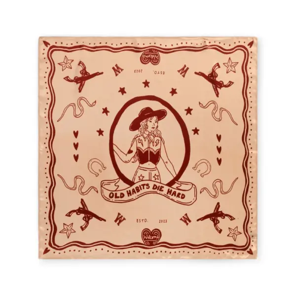 Old Habits Die Hard Bandana Cowgirl in the City