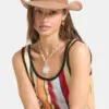 Brixton Odessa Straw Packable Cowboy Hat
