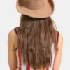 Brixton Odessa Straw Packable Cowboy Hat