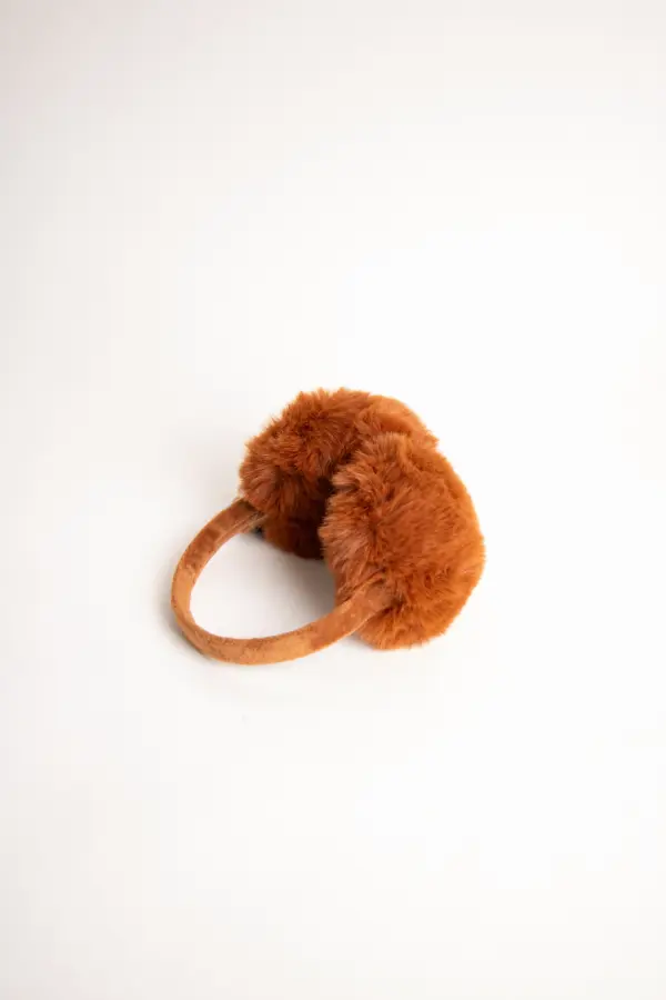 McBurn Earmuffs aus Webpelz, Caramel