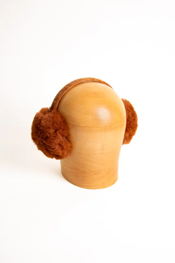 McBurn Earmuffs aus Webpelz, Caramel